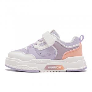 WARRIOR Mirage нескользящие противоударные легкие амортизирующие низкие скейтерские кроссовки purple white pink детские