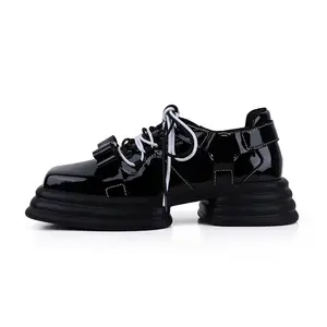 SENJIALUO Повседневные однобортные туфли женские черные