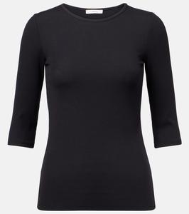 Топ с рубчиком Vince, черный