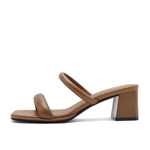 Шлепанцы женские Belle, коричневый