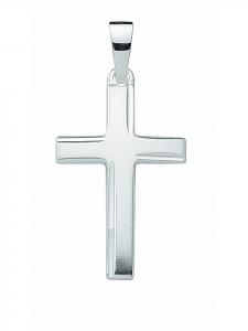 Adeliás Подвеска в виде креста из серебра 925 пробы для женщин и мужчин