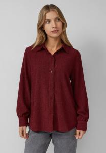 Блуза s.Oliver STRUKTURIERTE MIT RAFFUNG AM RÜCKEN, Bordeaux/Dark Red