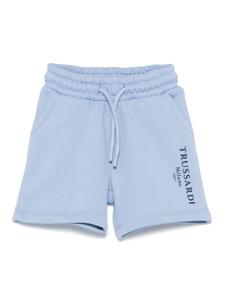 TRUSSARDI JUNIOR спортивные шорты с логотипом, синий
