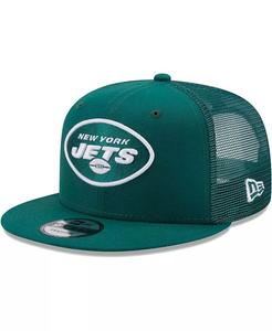 Мужская зеленая бейсболка New York Jets Classic Trucker 9FIFTY Snapback New Era