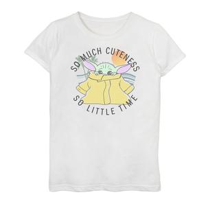 Футболка с рисунком «Мандалорец «Звездные войны» для девочек 7–16 лет, он же Бэби Йода» Star Wars