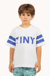 Детская хлопковая футболка STRIPES TINY TEE Tinycottons, бежевый