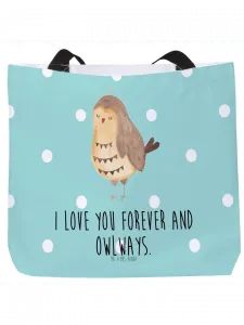 Шоппер Mr. & Mrs. Panda, цвет türkis pastell