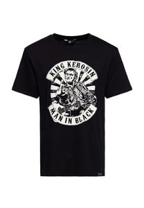 Рубашка с принтом Artwork Принт Man In Black KING KEROSIN, черный