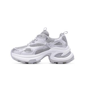 Износостойкие низкие кроссовки на массивной подошве для женщин C°BANNER, Silver Gray