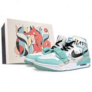 Баскетбольные кроссовки Legacy 312 Vintage для мужчин с высоким верхом, зеленый Jordan