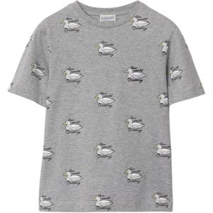 Burberry Футболка FW24 Light Heather Gray Kids'