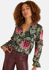 Блуза Love & Roses REGULAR FIT, Black Floral/Black