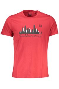 Мужская футболка Gian Marco Venturi хлопковая с рисунком, красный