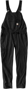Carhartt Women's Force Relaxed Fit Ripstop комбинезон, Black