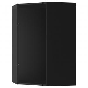 Каркас углового настенного шкафа, черно-серый, 68x37x100 см. IKEA Metod