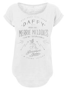 Футболка Looney Tunes Daffy Duck Vintage белого цвета F4NT4STIC