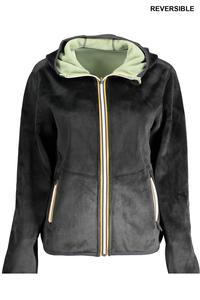 Толстовка женская K-Way на молнии, черный