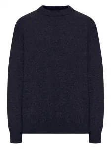 Свитер с круглым вырезом Roberto Collina, синий