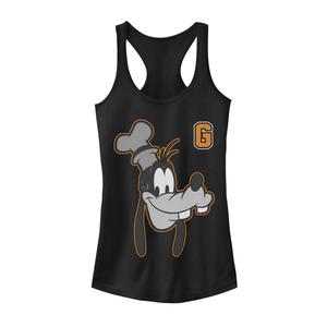 Майка для юниоров Disney Goofy Varsity с надписью и портретом Licensed Character, черный