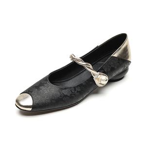 Повседневные туфли на каблуке 3,5 см Echo&yolo, абрикосовые