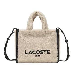 LACOSTE Женская сумка через плечо с одним ремнем Молочный белый и черный, Milky White & Black