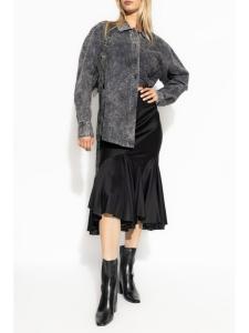 Alexander Wang рубашка с кислотной стиркой, серый