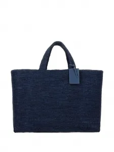 Сумка на плечо из рафии Sunset Manebi, синий