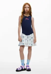 Платье-Свитер с комбинированной вышивкой Desigual, Blue