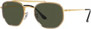 Солнцезащитные очки Ray-Ban RB3648m The Marshal II с шестиугольной оправой, Legend Gold/Green