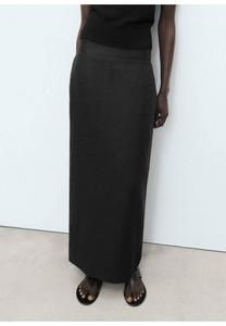 Юбка макси Mango, черный