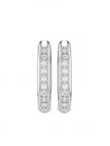 Серьги с кристаллами Swarovski, белый