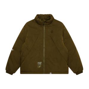 Aape Куртка пуховая с нашивкой логотипа, Green GRH