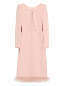 Атласное платье миди Boa Valentino Garavani, розовый