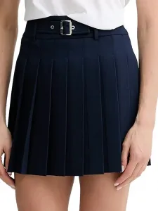 Юбка мини с поясом и складками LIU JO, синий