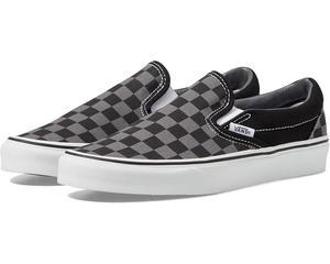 Кроссовки Vans Classic Slip-On, цвет (Checkerboard) Black/Pewter
