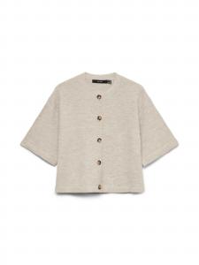 VERO MODA Кардиган 'VMLefile' в крапчатом бежевом цвете