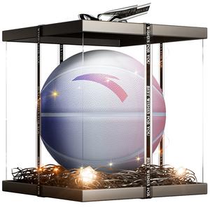 ANTA Резиновый баскетбольный мяч china розово-фиолетовый градиент размер 5 7 тренировочный соревновательный unisex