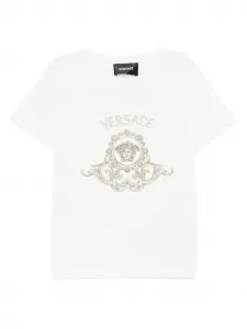 Футболка с логотипом Versace Kids, белый