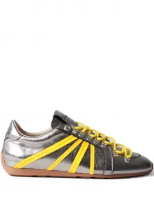 Кроссовки с полосками Claudie Pierlot, серебяный