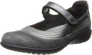 Балетки NAOT Footwear Women's Kirei Maryjane with Cork Footbed and Arch Comfort and Support - Lightweight and Perfect for Travel- Removable Footbed, серый