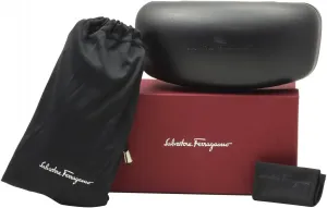 Женские прямоугольные солнцезащитные очки Salvatore Ferragamo серого цвета SF1018S 001 59, Black