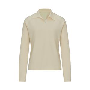 Женская поло с длинным рукавом для городских поездок DESCENTE, Cr-Pistachio Shell
