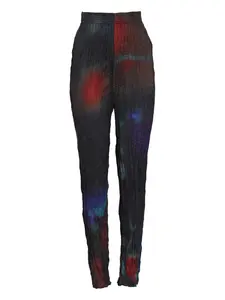 Брюки с жатым эффектом Osklen, черный