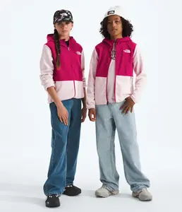 Толстовка Glacier с капюшоном на молнии для мальчиков и девочек The North Face, Pale Blossom/Lali Guran