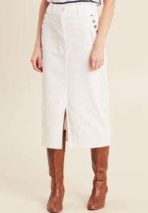 Джинсовая юбка GERADER LANGER Breal, белый