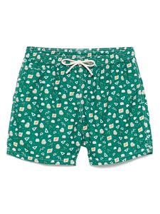 Плавки-шорты MC2 Saint Barth Lighting Micro Fantasy, зеленый