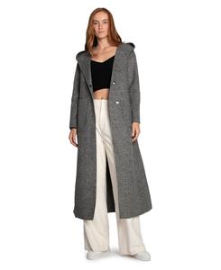 Длинное пальто из шерстяной смеси Walk My Way оверсайз Belle & Bloom, Black/white