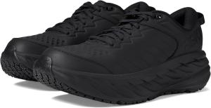 Мужские кроссовки Hoka One One Bondi SR черная кожа, черный