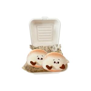 Милый и очаровательный мягкий и пушистый китайский паровой булочка плюшевый кулон 12см высота Fat Fat Dragon