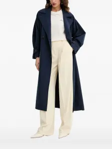 Тренч с поясом BOSS, синий